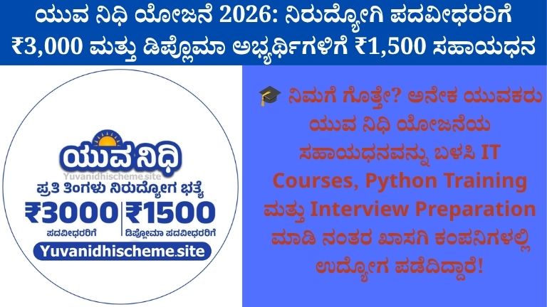 ಯುವ ನಿಧಿ ಯೋಜನೆ